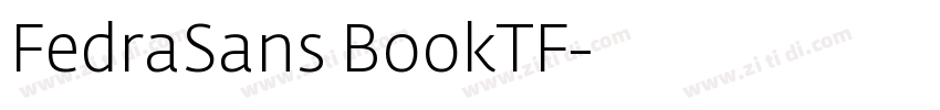 FedraSans BookTF字体转换